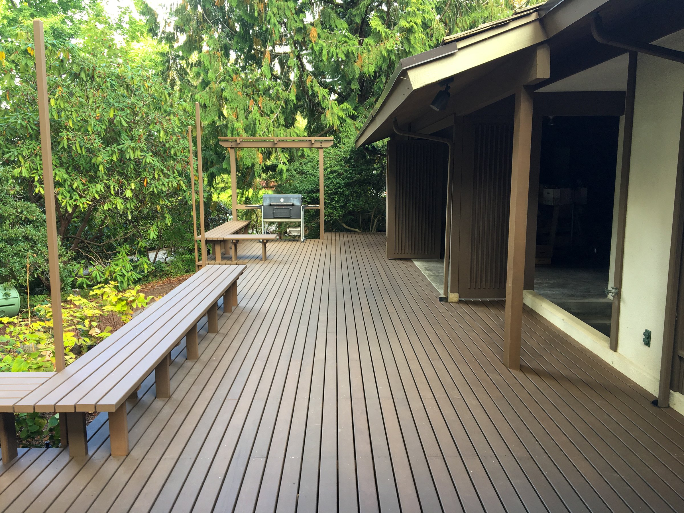 Mercer Island woodland deck